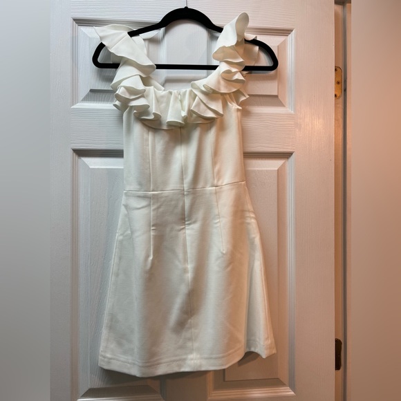 French Connection white frill dress - Picture 2 of 3
